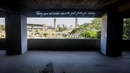 Dominique Koch, Teeming spaces and troubled vision make good fiction for thinking, installation view, Jide Pinheiro 2019